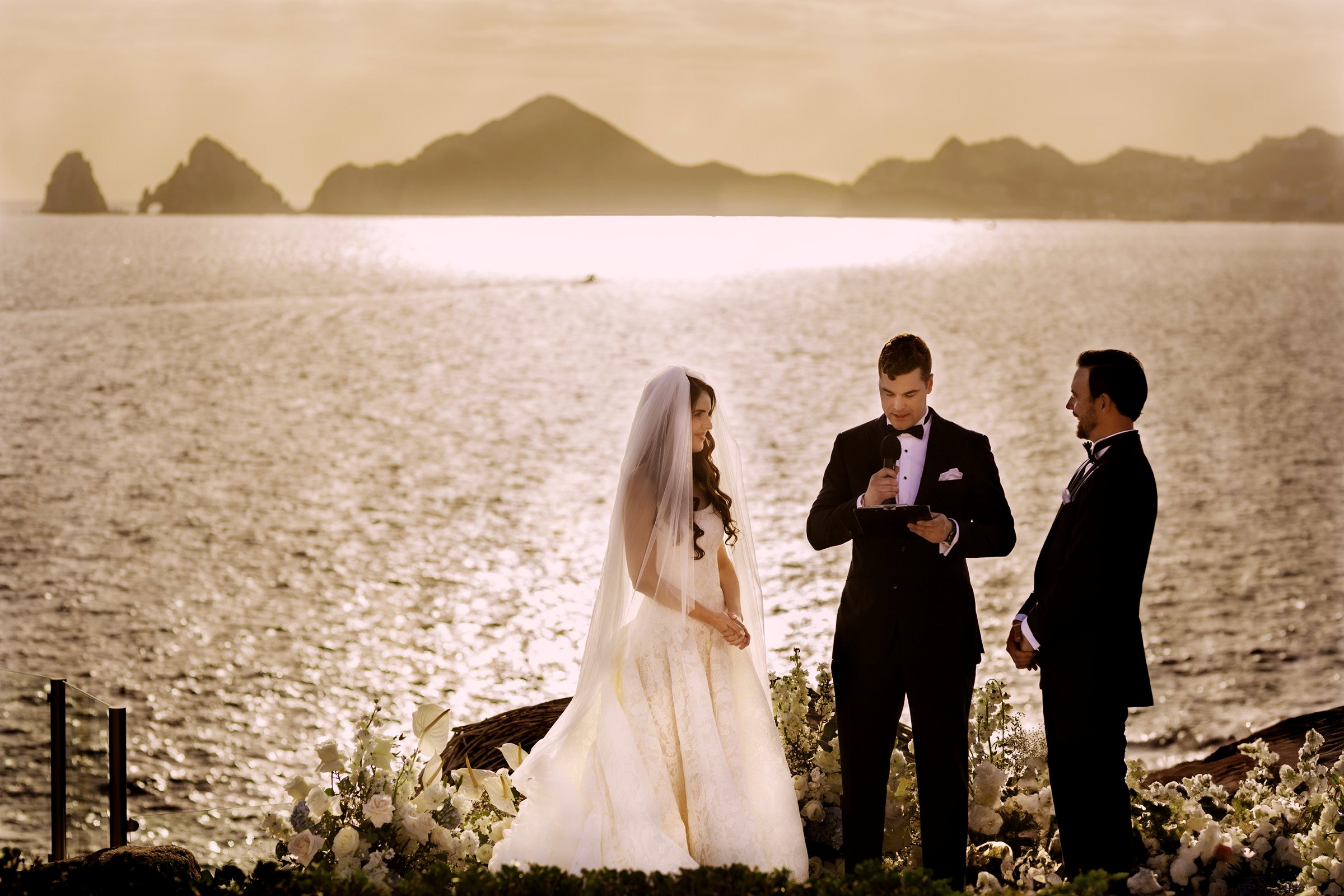 Sunset ceremony overlooking El Arco
