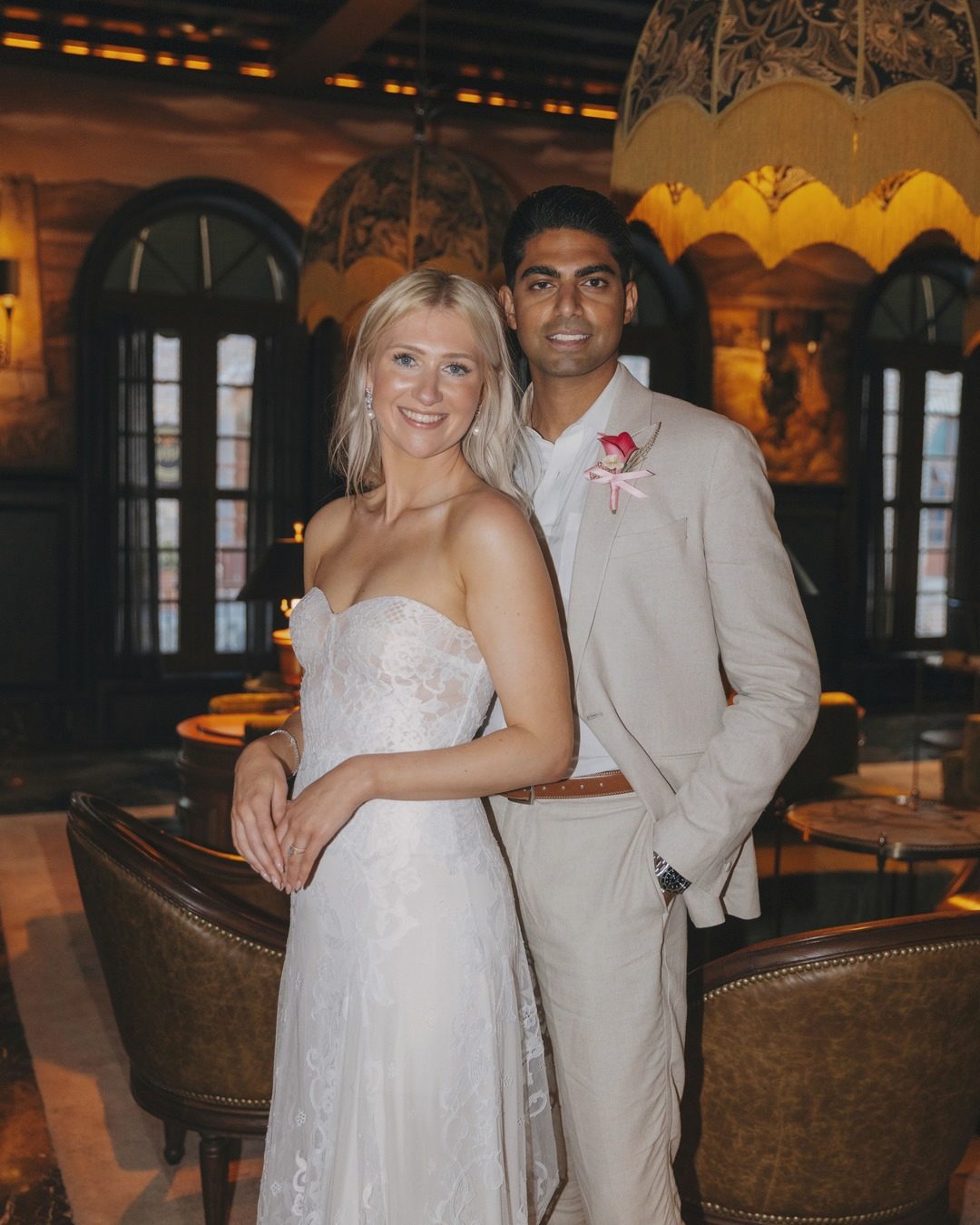 Kelly and Sameer at golden hour in Todos Santos